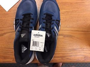 Adidas bercuda 3  Tennis Shoes NEW! size 10  White and Blue and Black Trim