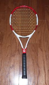 Wilson Six.One 95s tennis racquet (cracked) 4 1/4
