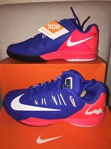 NIKE Lunar Ballistec Rafael Nadel Mens Tennis Shoes Size 10 Blue/Pink -MSRP $165