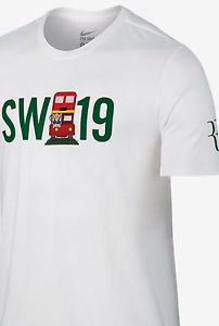 Nike Federer Emoji Wimbledon Shirt Men's medium M NEW RF
