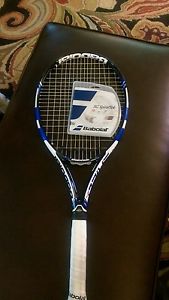 Babolat Pure Drive 4 3/8 Tennis Racquet Excellent Condition with new strings