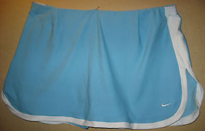 NIKE Tennis Skirt Womens Blue White Border Walking Running Golf Shorts XL 16 18