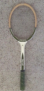 Vintage Pancho Gonzales Signature Spalding WoodStar Tennis Racket  Light 4 3/8"