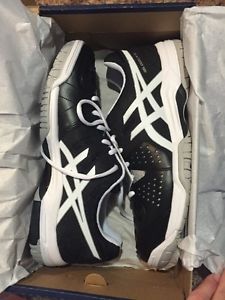 ASICS Men's GEL-Dedicate 4 Tennis Shoe, Black/White/Silver, 9.5