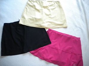 NIKE FITDRY PINK BLACK YELLOW SKORT LOT SIZE LARGE TENNIS
