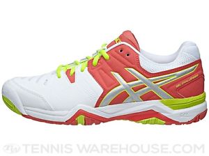 ASICS GEL CHALLENGER 10 WOMENS TENNIS SHOES SIZE 8.5 $110 WHITE HOT CORAL SILVER