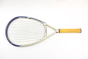 GAMMA Asics Leather Grip blue Gold Toned 14Mx21C Tennis Racquet Grip 4 3/8"