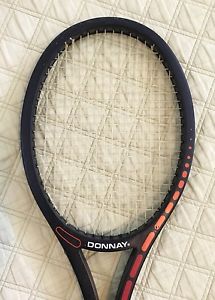 VINTAGE DONNAY 3 SET GRAPHITE GLASS MIDSIZE TENNIS RACKET LEATHER 4 1/2 FRANCE