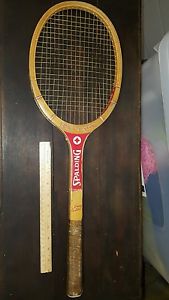 VINTAGE Spalding Wooden Tennis Racquet Tracy Austin Signature LOOK!