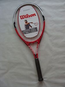 Wilson Federer 106" Strung Tennis Racquet Grip Size 4 3/8