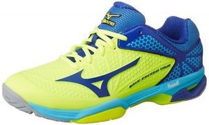 Mizuno Tennis Shoes WAVE EXCEED TOUR 2 OC 61GB1672 Yellow X blue X light blue