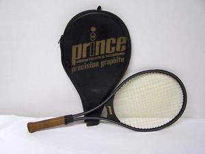 Prince Graphite Series 90 tennis racquet~1984 ~cut out P butt cap~4 3/8" grip