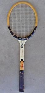 Vintage Pancho Gonzales Spalding Signature Wooden Tennis Racquet 4 5/8