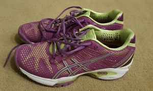 ASICS GEL-Solution Speed 2 Women's Tennis Shoe Grape/Silver/SharpGreen Size 7