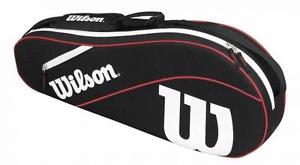 Wilson Advantage III Triple Funda De Raqueta (Rojo/Negro)