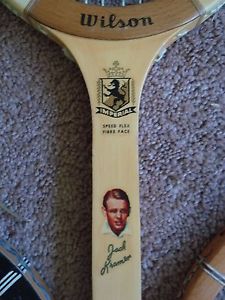 (4) Vintage Wood TENNIS RACQUETS Racket Jack Kramer Autograph Stan Smith Davis