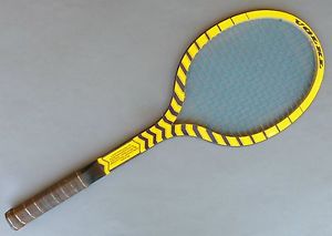 Vintage 1970s Volkl Explosiv Orange Zebra Fiberglass Fibreglass Tennis Racquet