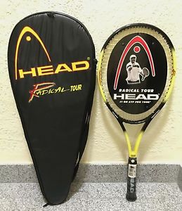 HEAD RADICAL TOUR OS OVERSIZE 107 TENNIS RACQUET AGASSI 4-3/8 NEW W/TAGS & COVER
