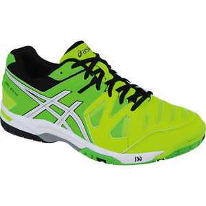 Asics Gel-Game 5 Mens Tennis Shoe  Flash Yellow-White-Flash Green