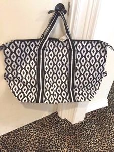 LARGE TRAVEL WEEKENDER TOTE BAG UPTOWN CHARM NWT by ALL FOR COLOR