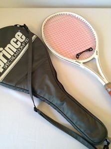 PRINCE SPECTRUM COMP SERIES 110 TENNIS RACQUET CASE WHITE 4 3/8" GRIP