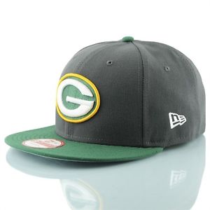 New Era Vert Bay Packers 2 tons Gris 9FIFTY Snapback NFL casquette S/M
