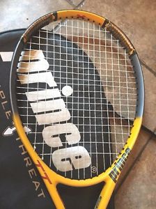 Prince Triple Threat TT Scream Racket 4 3/8 Graphite Extreme EXC COND w/ Case
