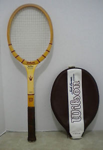 Wilson Jack Kramer Autograph Tennis Racquet Racket - Good Vintage Wood + Cover