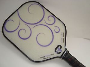 SUPER NEW ENGAGE  ENCORE PICKLEBALL PADDLE ENHANCED CONTROL SPIN PURPLE SWIRL