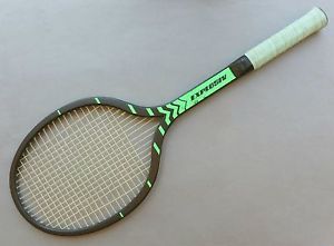 Vintage 1970s Volkl Explosiv Green Zebra Fiberglass Fibreglass Tennis Racquet