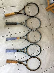 LOT OF 5 Vintage WILSON TENNIS RACQUETS