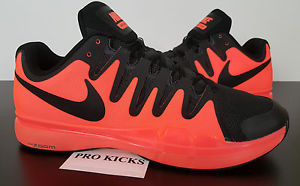 NIKE AIR ZOOM VAPOR 9.5 TOUR "ROGER FEDERER" BLACK HOT LAVA 631458-801 (SIZE 14)