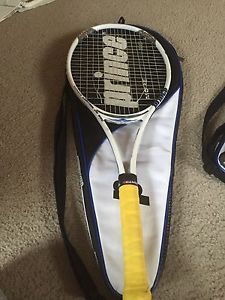 Prince MORE CONTROL DB 800 TENNIS RACQUET WITH CASE  - 2 Broken String