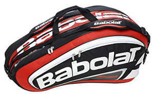 Babolat Team Line 12 Pack - Tennis  Racquet Racket Bag - Red - Authorized Dealer