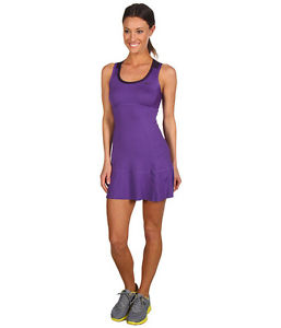 Nike Dri Fit Flouncy 2 tone Plum Tennis Dress SZ L