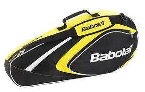 Babolat Club Line 3 Pack - tennis racquet racket bag - Black/Yellow - Reg $40