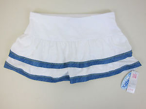 Lucky in Love Border Tier Tennis Skort - Womens Medium - Chambray - NWT