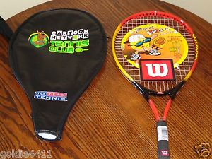 Wilson Youth Tennis Racket  "23 3 5/8 w/ Cartoon Network Case