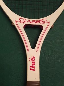 TAD Davis Classic wooden open throat racquet, ca. 1983