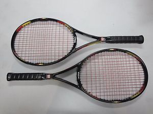 Wilson Pro Staff 6.1si Classic Graphite Kevlar (2) 4-1/2" Grips