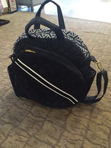 cinda b Tennis Tote II - Jet set Black