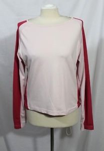 K Swiss - Women's L - Pink Color Block - Layer Athletic Shirt - Logo Top