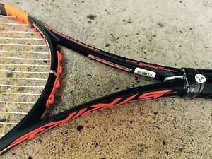 Babolat Pure Strike tennis racquet, 3/8 grip new, strung, includes cover, 18X20
