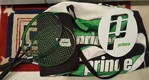 2 Prince Textreme Tour 95 racquets & Big Prince Travel Bag