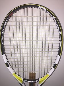 Babolat Drive Z Lite 4 1/2 Excellent Cond., Technifibre Bi-Phase 17g String, 57#