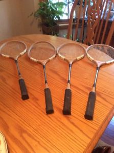 Vintage Badminton Racquet Set Sportcraft Thunder