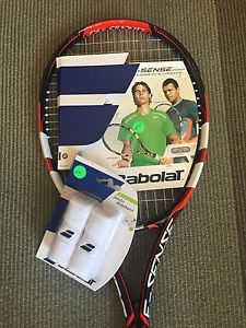BABOLAT E-Sense Comp Tennis Racquet Red and Black FREE wristband And Cover