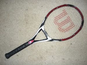 WILSON K FACTOR K5 K FIVE MIDPLUS 98 TENNIS RACQUET  GRIP-4 3/8