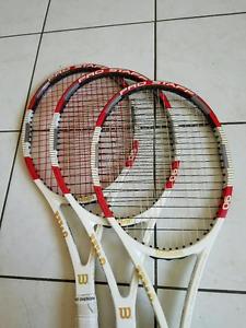 THREE [3] Wilson Prostaff 90 2014 - Natural Gut! 4 3/8s