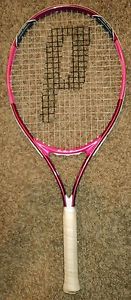Prince Wimbledon Sharapova Pink Triple Force Graphite Tennis Racquet Oversized 1
